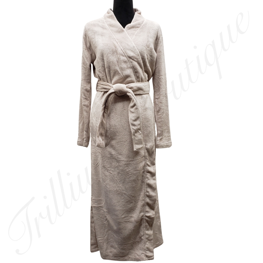 UGG Women's Marlow Double-Face Fleece Robe Moonbeam NEW Fall Winter - Picture 2 of 8